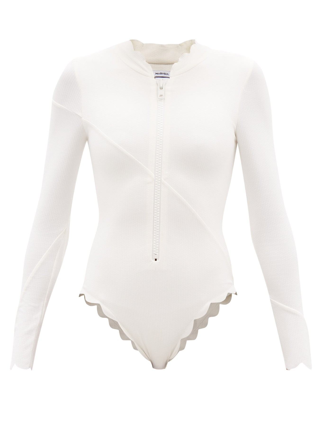 North Sea scalloped-edge rash guard | Marysia | Matches (US)