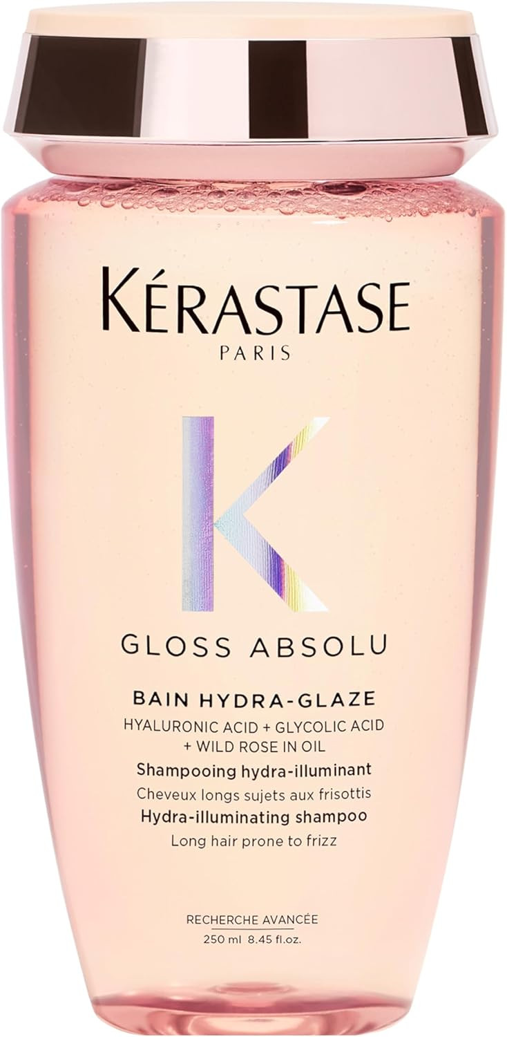 Kérastase Gloss Absolu Shampoo for All Hair Types, with Glycolic Acid, Hyaluronic Acid & Wild Rose 250ml | Amazon (UK)