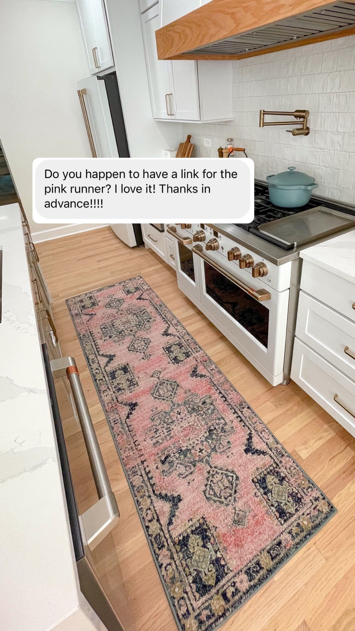 Kitchen runner. Pink runner rug  

#LTKhome #LTKunder50 #LTKunder100