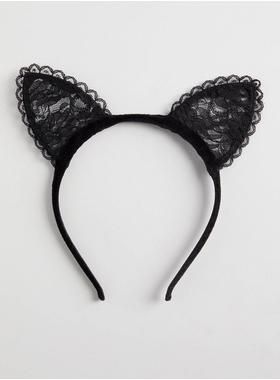 Halloween Lace Cat Ear Headband | Torrid (US & Canada)