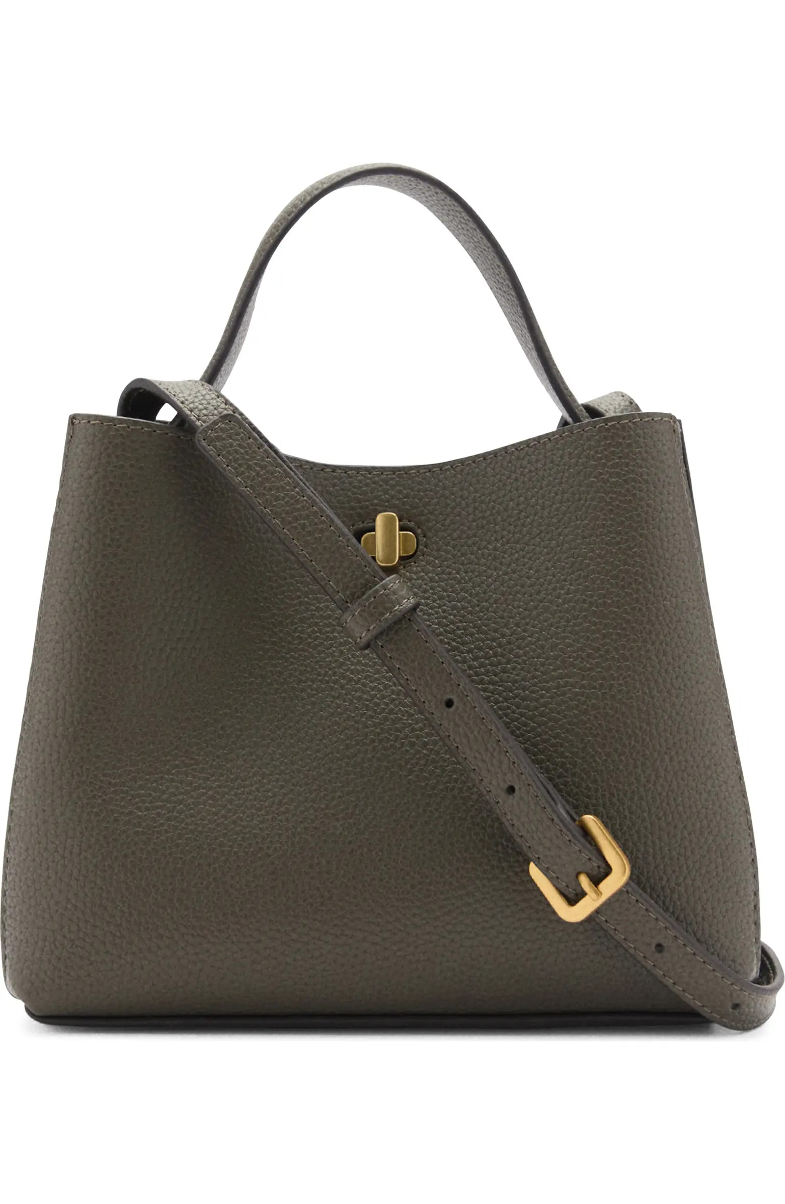 MANGO Mini Faux Leather Top Handle Bag | Nordstrom | Nordstrom