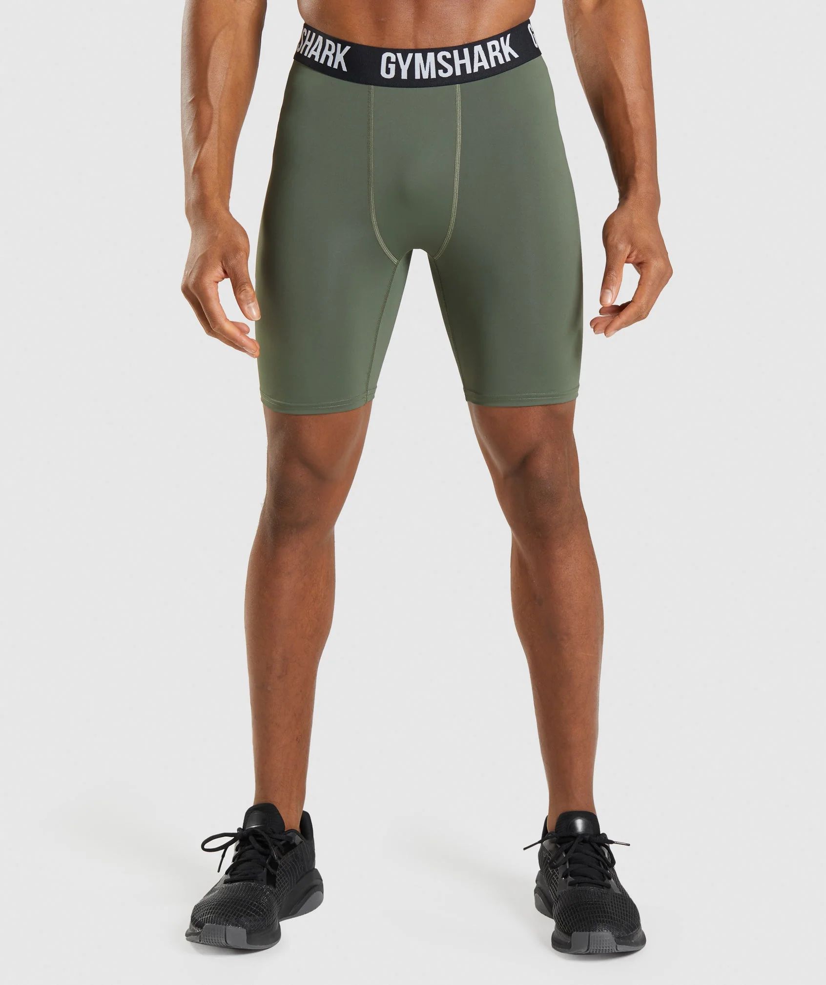 Gymshark Element Baselayer Shorts - Core Olive | Gymshark US