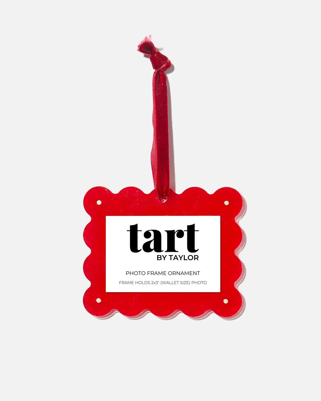 Red Acrylic Frame Ornament / Tart By Taylor | Ama La Vita