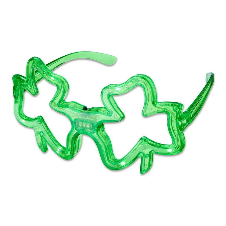 Light-Up Shamrock Glasses, St. Patrick's Day by Way To Celebrate | Walmart (US)