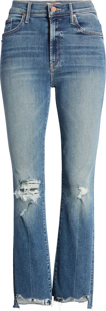 The Insider High Waist Crop Step Chew Hem Jeans | Nordstrom
