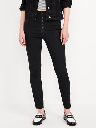 Extra High-Waisted Rockstar 360° Stretch Super-Skinny Jeans | Old Navy | Old Navy (US)