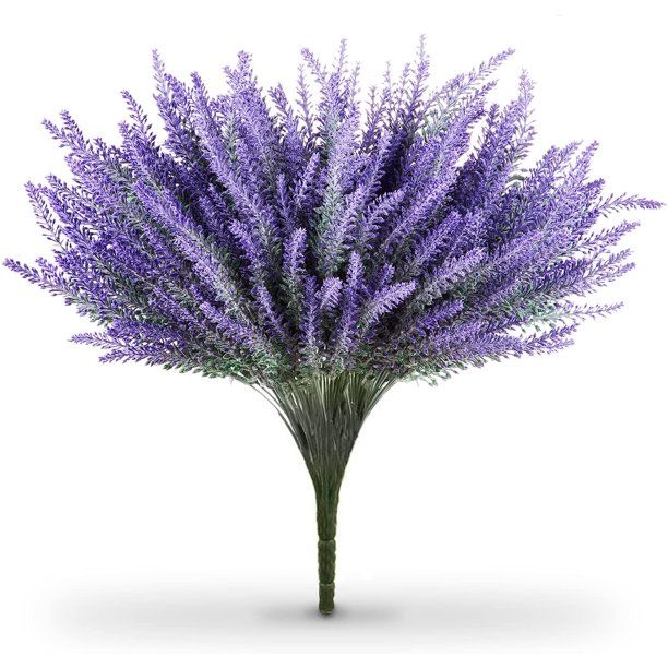 Butterfly Craze Artificial Lavender Plant 8-Piece Bundle – Nearly Natural Faux Silk Flowers for... | Walmart (US)