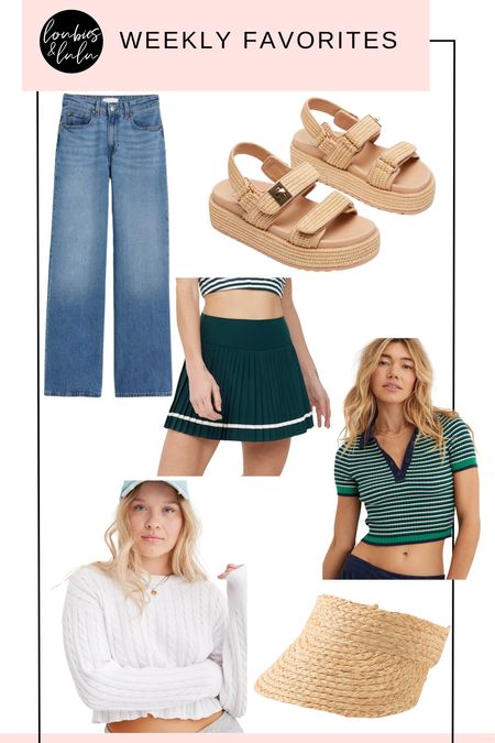 Weekly faves💚ready for casual spring pieces like wide leg denim, lightweight sweaters, and chic raffia sandals and accessories...

#LTKfindsunder100 #LTKfindsunder50 #LTKSeasonal
