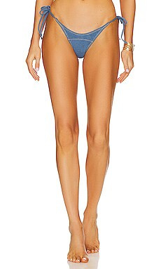The String Bikini Top in Denim | Revolve Clothing (Global)