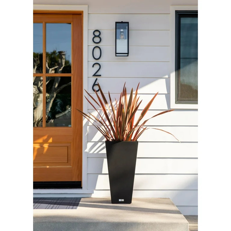 Veradek Pure Series Midland 30" Plastic Planter 2-Pack Black | Walmart (US)