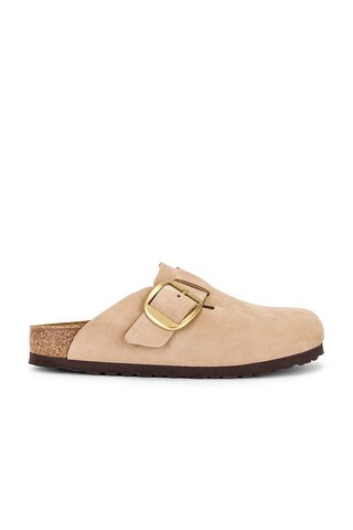 BIRKENSTOCK Boston Big Buckle in Sandcastle from Revolve.com | Revolve Clothing (Global)