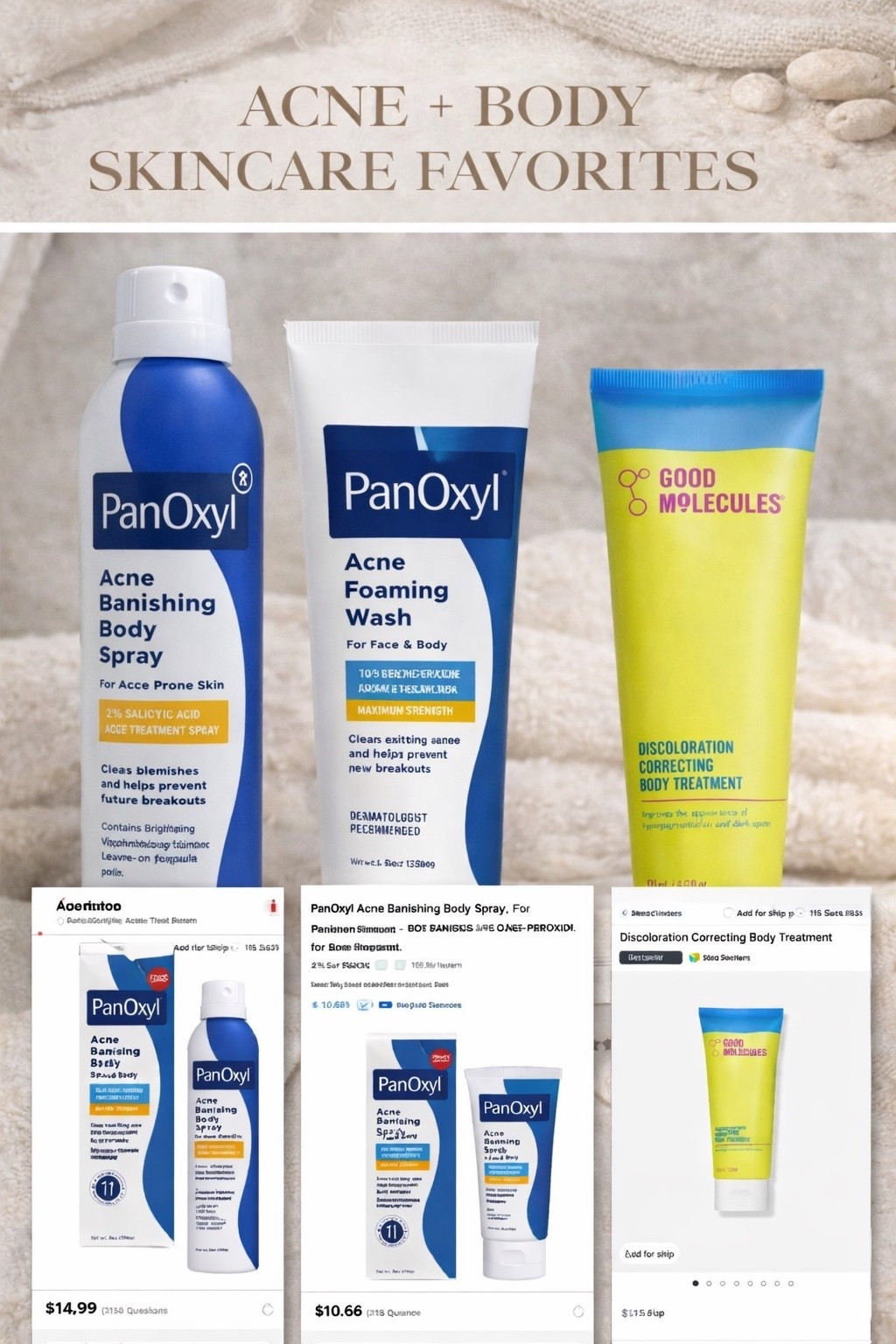 Body Acne and skin favs 
#ltkskin

#LTKselfcare #LTKBeauty