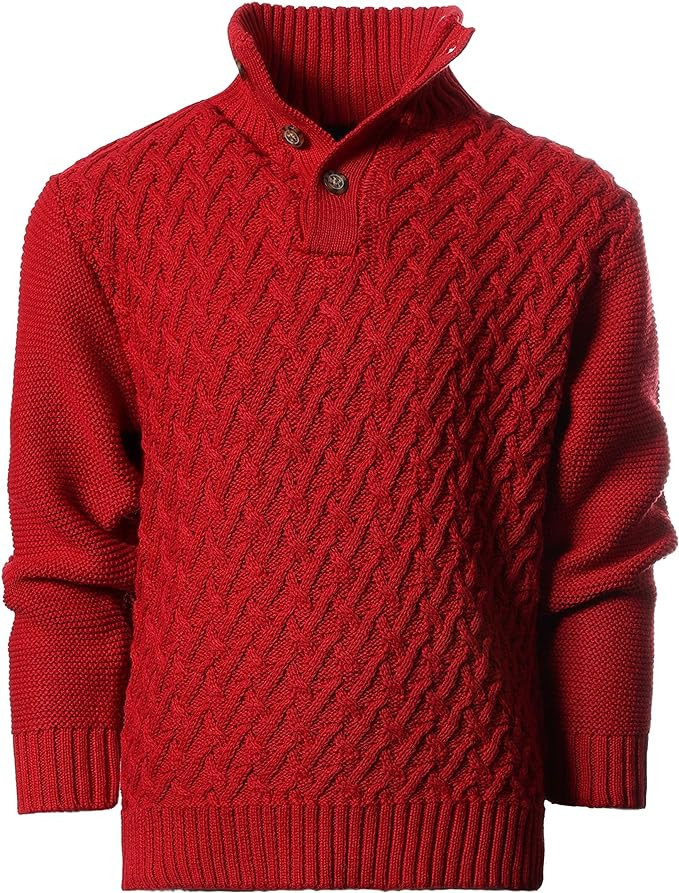 Gioberti Kids and Boys Mock Neck Pullover Knitted Sweater | Amazon (US)
