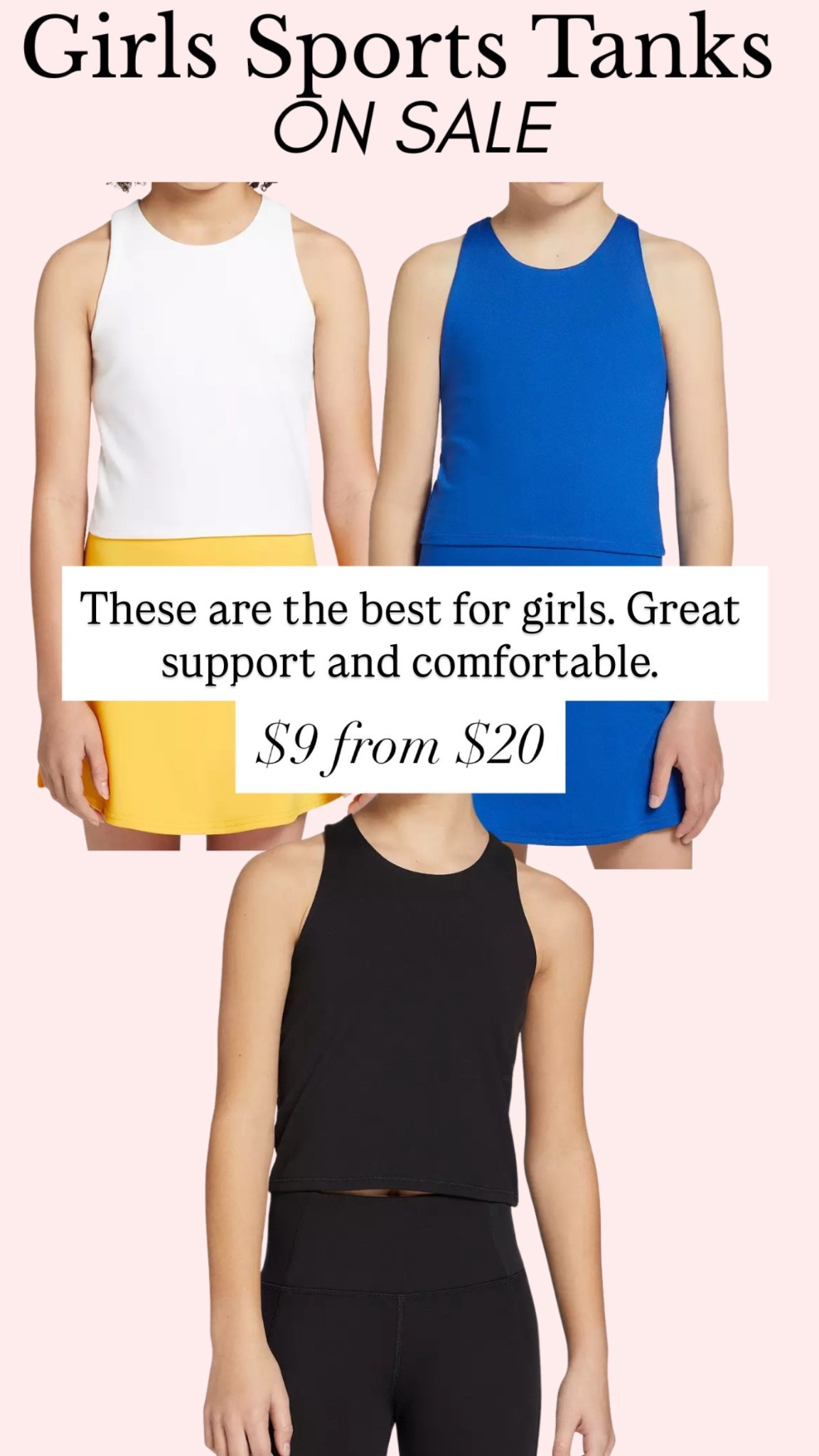 DSG Girls' Performance Shelf Bra Tank Tops are only $9

#LTKActive #LTKSaleAlert #LTKKids