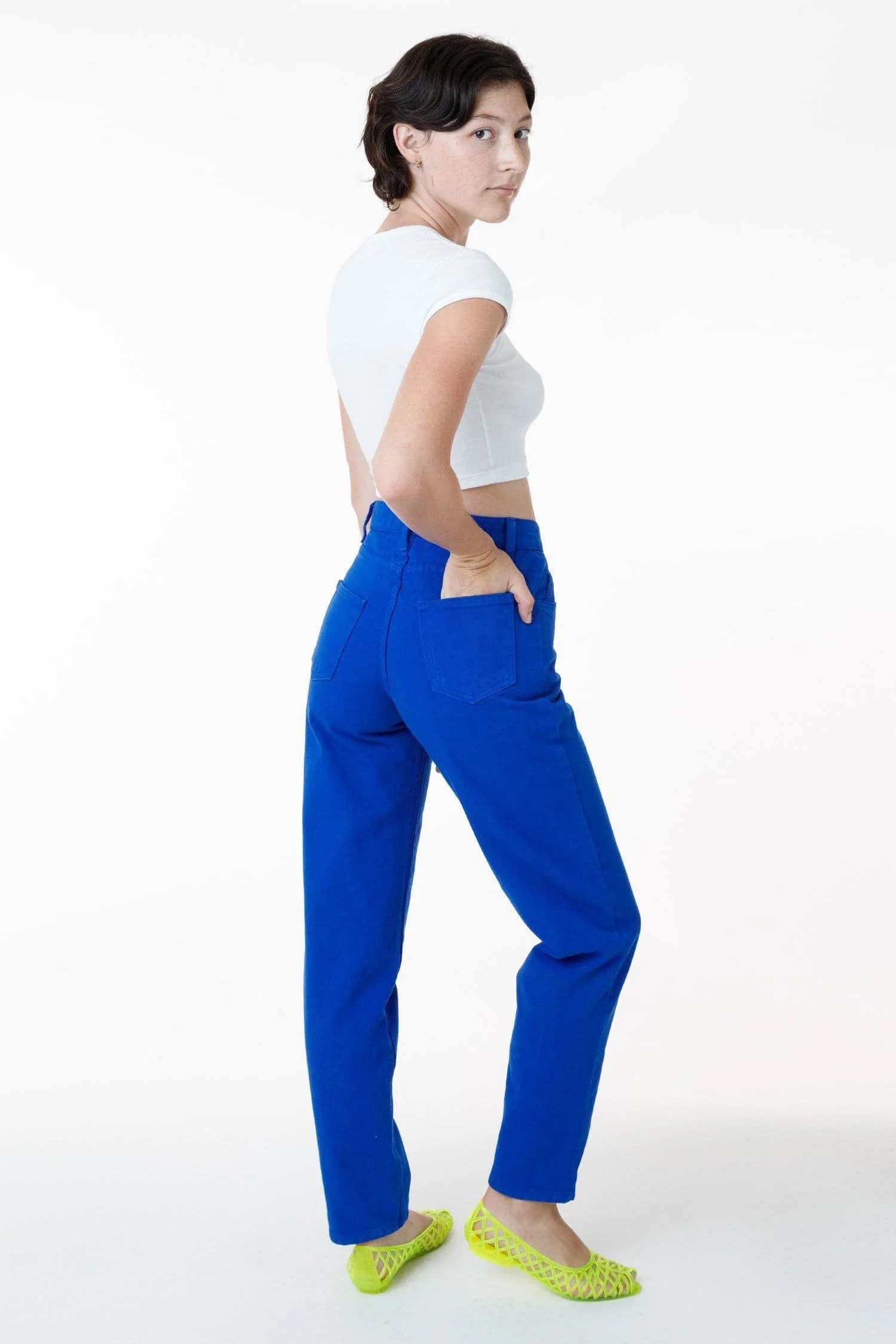 RBDW01GD - Garment Dye Women's Relaxed Fit Bull Denim Jean (Limited Ed | Los Angeles Apparel