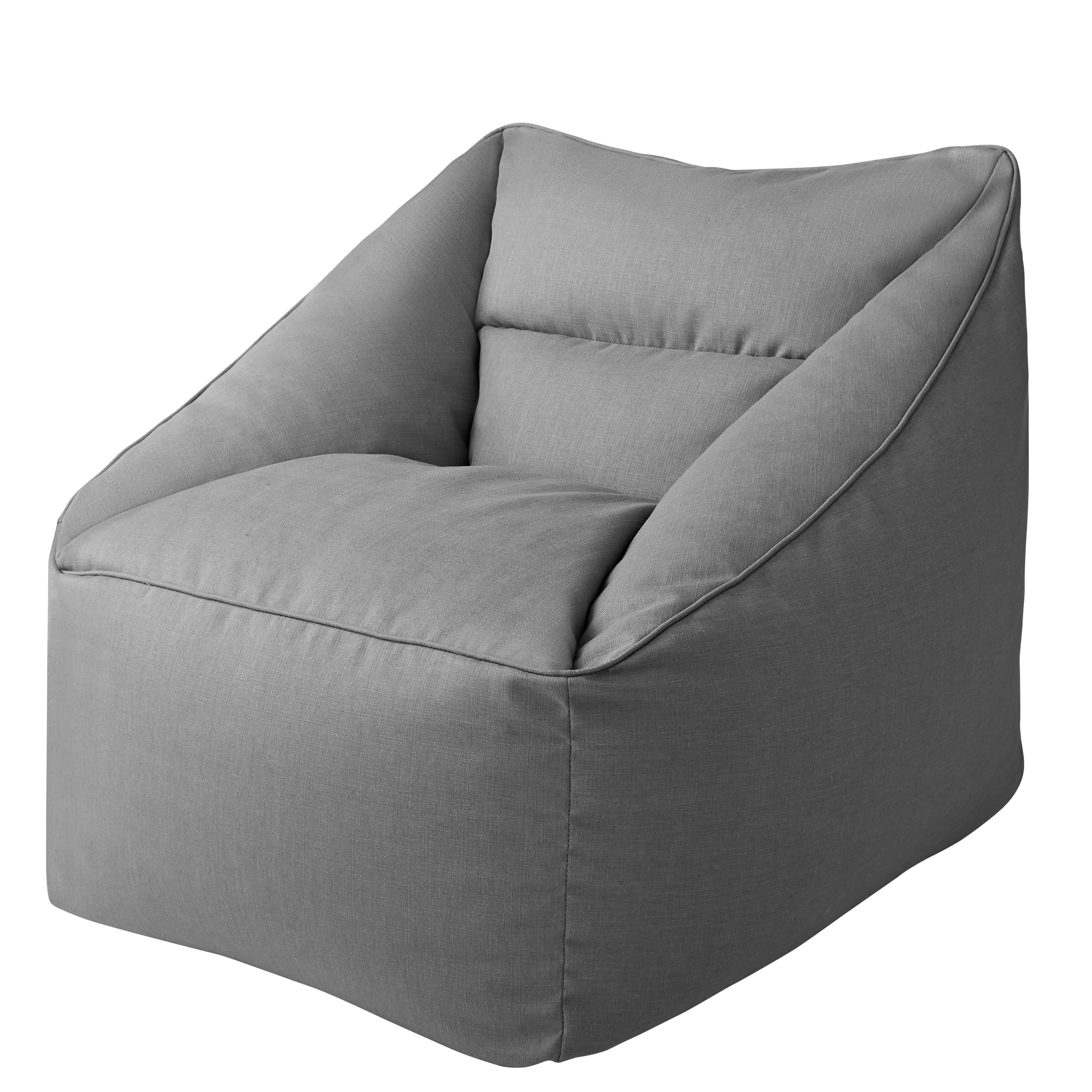 Better Homes & Gardens Dream Bean Patio Bean Bag Chair, Grey | Walmart (US)