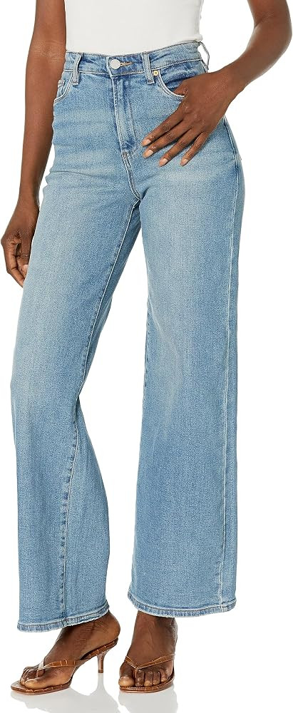 [BLANKNYC] Womens Luxury Clothing High Rise Sustainable Denim Mini Boot Cut Jean, Comfortable & S... | Amazon (US)