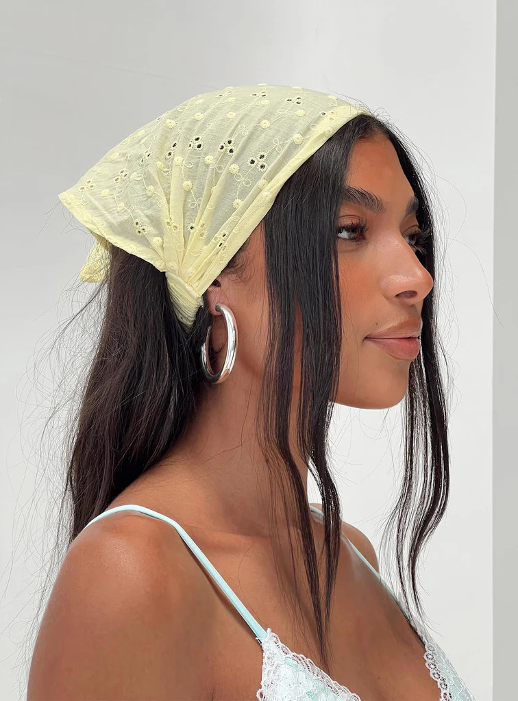 The Amalfi Anglais Headband Lemon | Princess Polly US