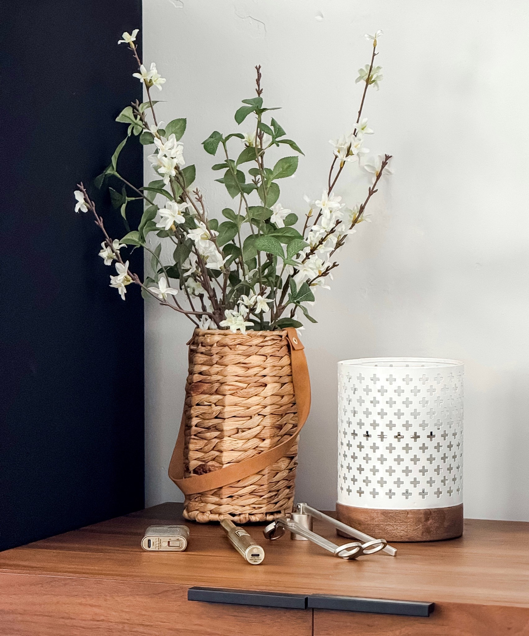 I love creating sweet cozy spaces in our home. Reusing this cute wine bottle holder as a vase for my spring stems is perfect for this space. 

Spring Decor • Wine Holder • Spring Stems • Home Decor • Neutral Decor • Neutral Home • Spring Aestheticc

#LTKHome #LTKFindsUnder50