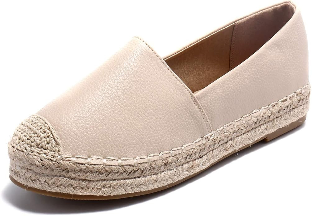 Alexis Leroy Women Closed Toe Slip On Casual Espadrilles Loafer Flat Comfort Shoes | Amazon (US)