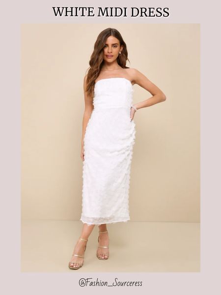 White strapless midi dress

White dress | strapless dresses | white dresses | bride to be | engagement outfit | bridal shower | summer dresses | vacation outfits | graduation outfits | outfit for graduation | outfits for summer | day party outfit | resort wear | wedding rehearsal outfit #LTKSeasonal 

#LTKFindsUnder100 #LTKWedding #LTKParties