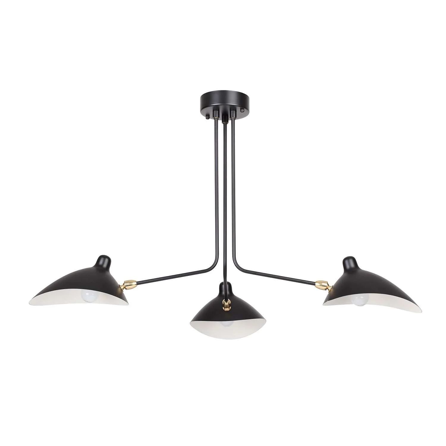 Three-Arm Mouille Ceiling Lamp - Classic Small | France and Son