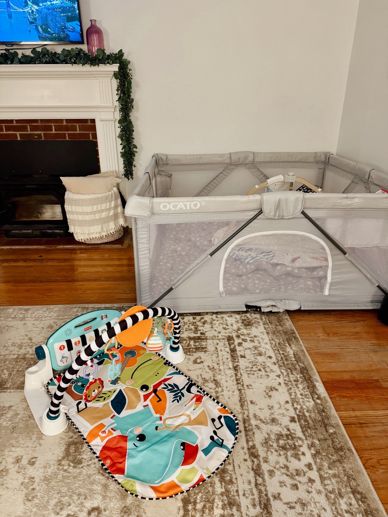 Living room baby entertainment essentials! My baby LIVES for this piano play mat & we love the foldable playpen for contained play! 

#LTKHome #LTKKids #LTKBaby