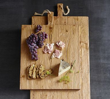 Handcrafted Reclaimed Wood Rectangular Charcuterie Boards | Pottery Barn (US)