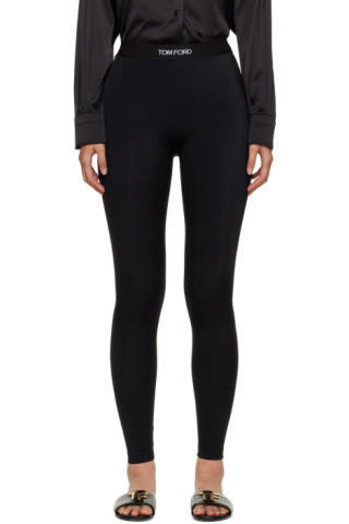 TOM FORD - Black Jacquard Leggings | SSENSE