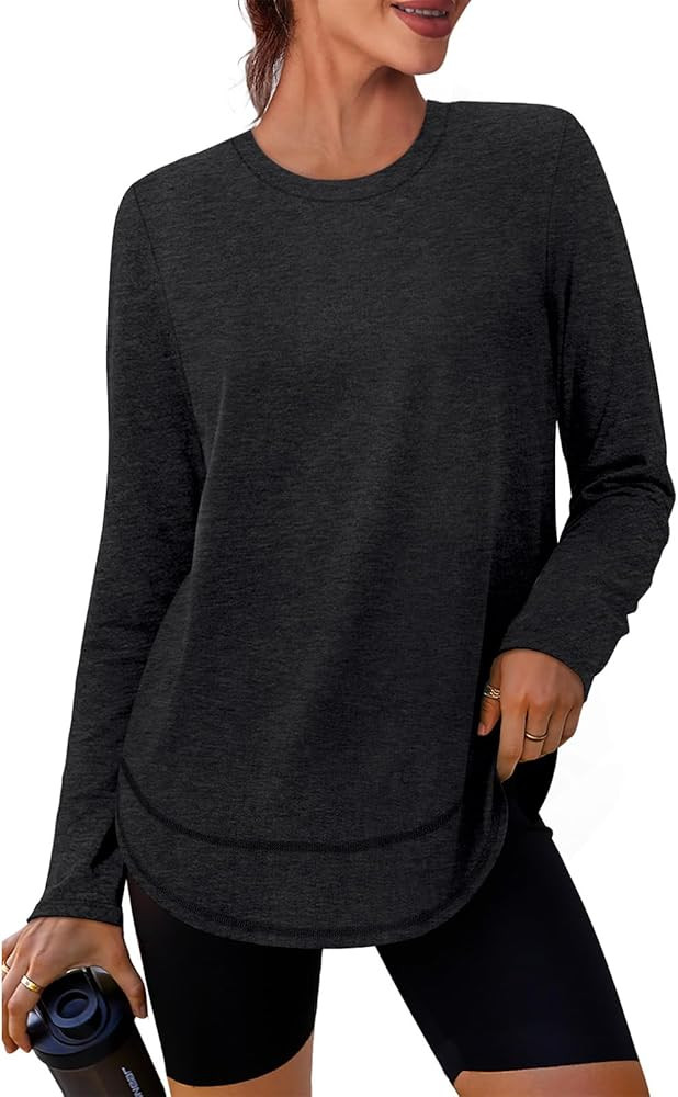 XIEERDUO Women's Workout Tops Long Sleeve Quick Dry UPF 50+ Sun Protection Shirts for Hiking Runn... | Amazon (US)