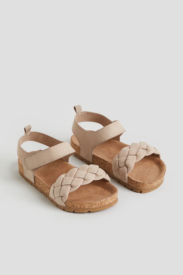 Ankle Strap Sandals - No heel - Light taupe - Kids | H&M US | H&M (US + CA)