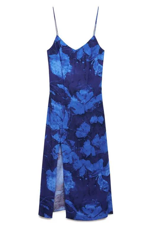 MANGO Tie Dye Print Dress in Blue at Nordstrom, Size 8 | Nordstrom