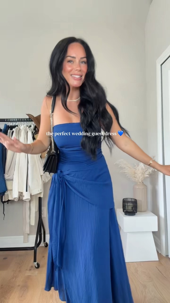 If you have a wedding or event coming up, this is the perfect dress for it!! so flattering on 💙￼I will have it 🔗 on my LTK.

My sizing 5’7, 145lbs, 32dd
I’m wearing a size small

#LTKSaleAlert #LTKWedding #LTKU
