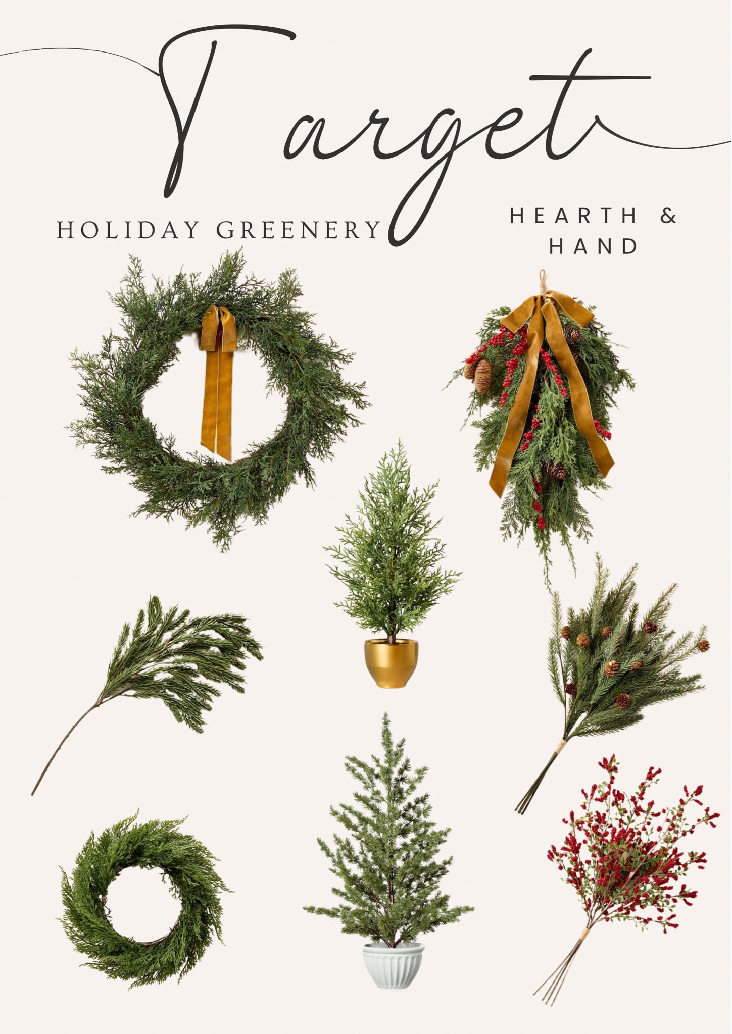 Hearth & Hand Christmas Collection releases 10/7! Loving the simple classic look! 

#LTKHome #LTKSeasonal #LTKFindsUnder50