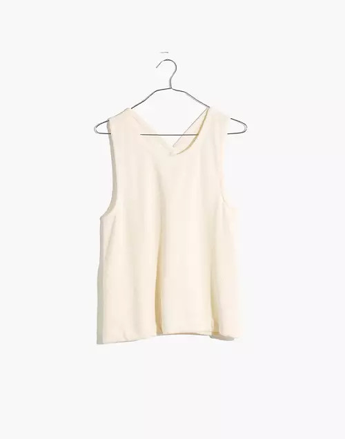 Ottoman Jacquard Cross-Back Tank Top | Madewell