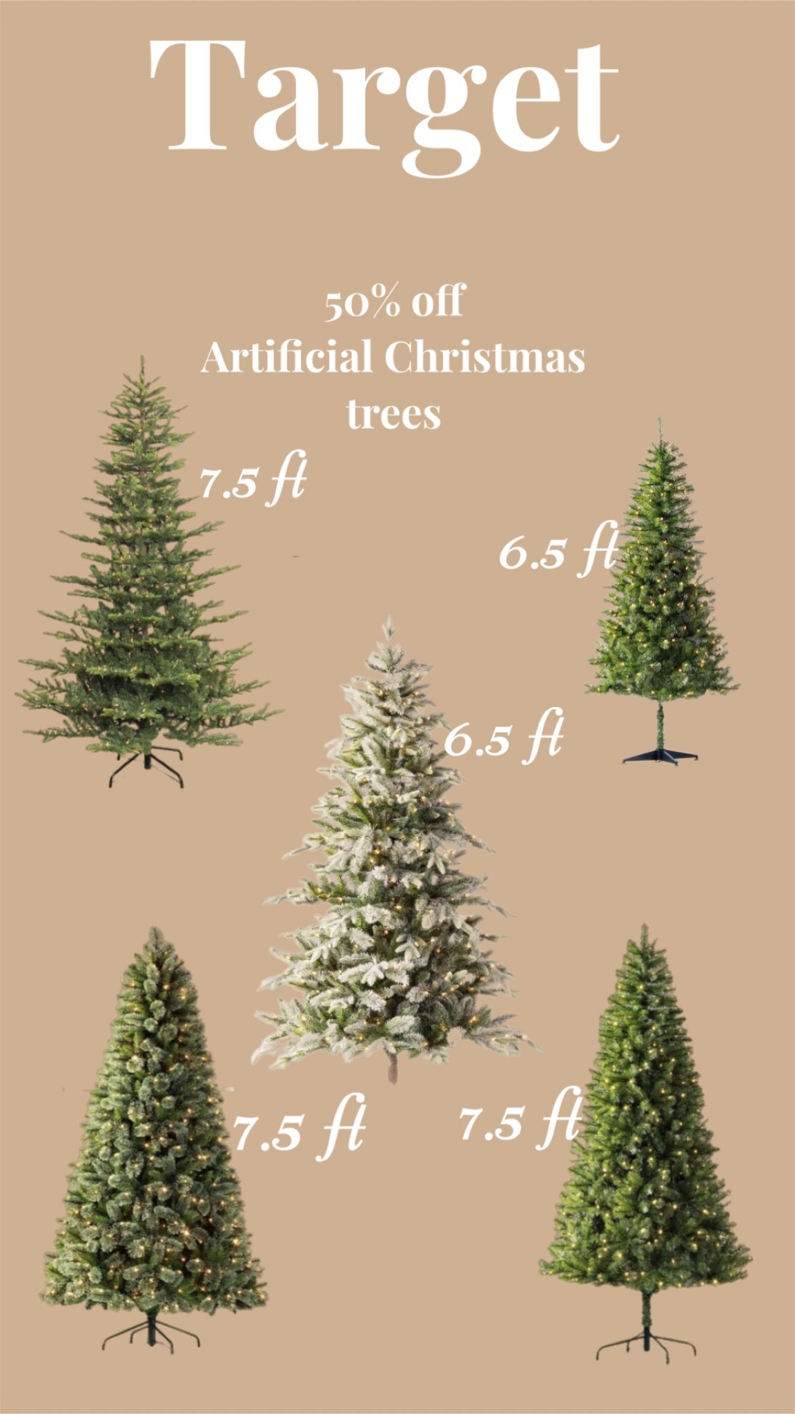 Target Christmas tree sale 

#LTKHoliday