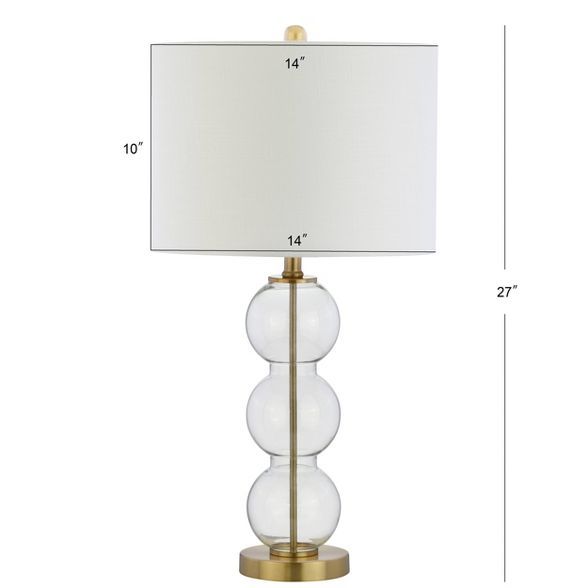 27" (Set of 2) Bella Glass Triple Sphere Table Lamp (Includes Energy Efficient Light Bulb) - JONA... | Target