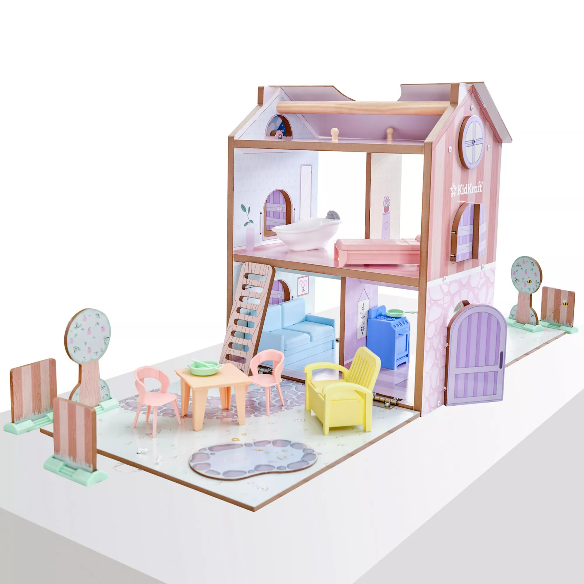 KidKraft Play & Store Cottage Wooden Dollhouse & 36 Accessories | Kohl's