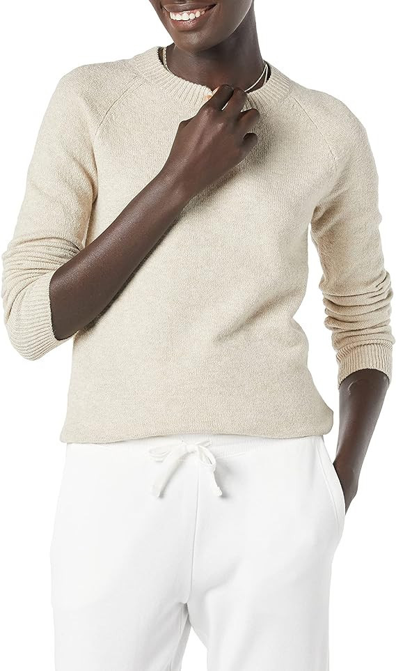 Amazon Essentials Women's Classic-Fit Soft Touch Long-Sleeve Crewneck Sweater | Amazon (US)