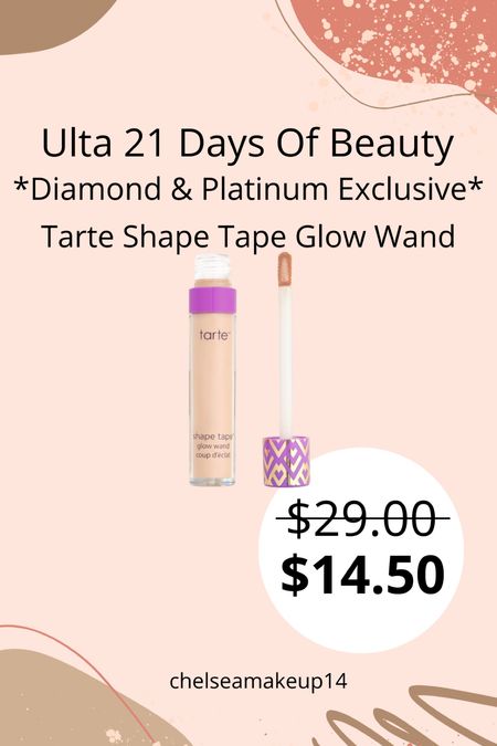 Ulta 21 Days Of Beauty // Tarte Shape Tape Glow Wand 

#LTKbeauty #LTKsalealert