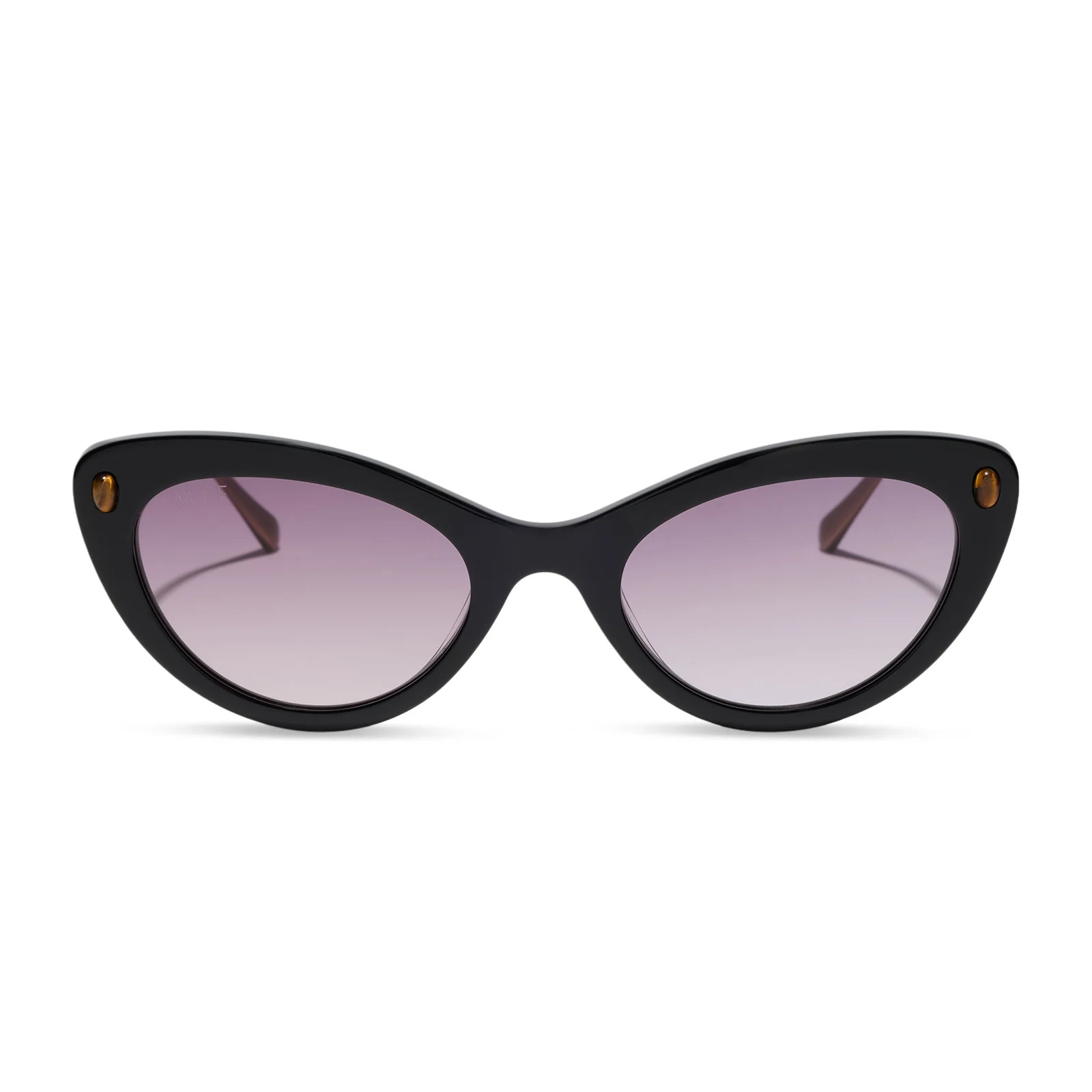 GILLIAN - BLACK + PURPLE GRADIENT + SUNGLASSES | DIFF Eyewear