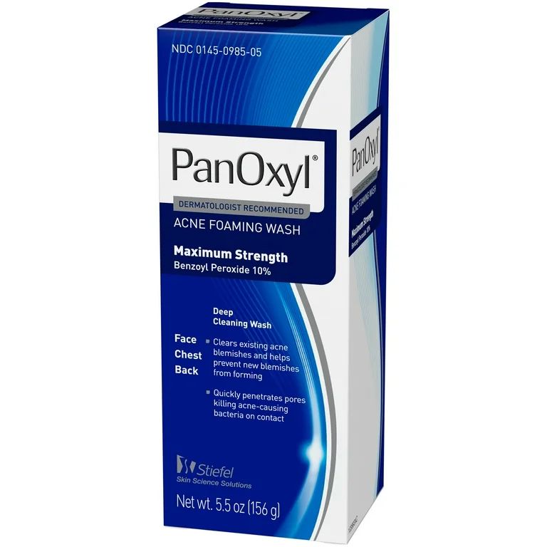 PanOxyl 10% Acne Foaming Wash 5.5 oz | Walmart (US)
