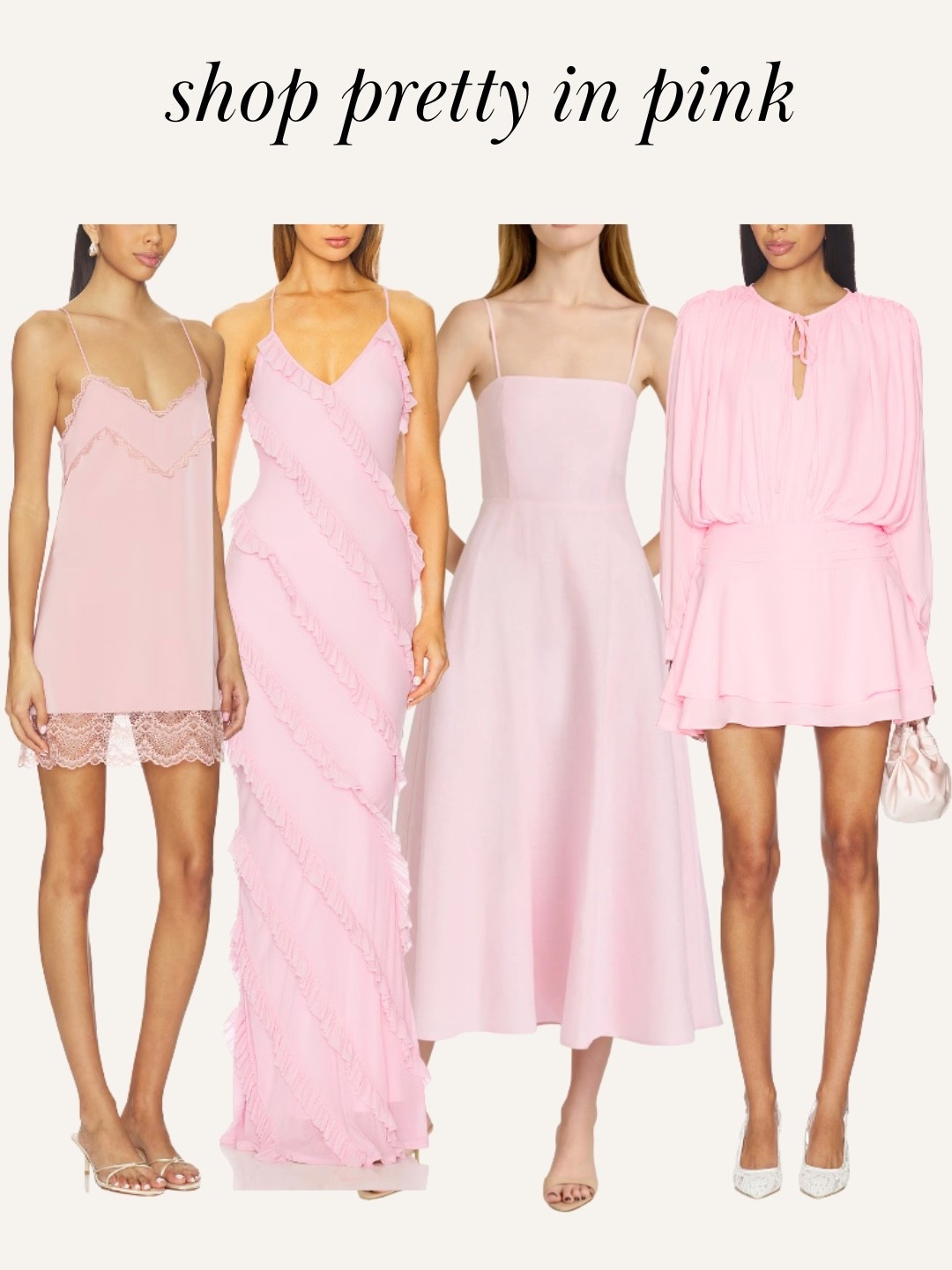 Shop pretty in pink dresses for spring 