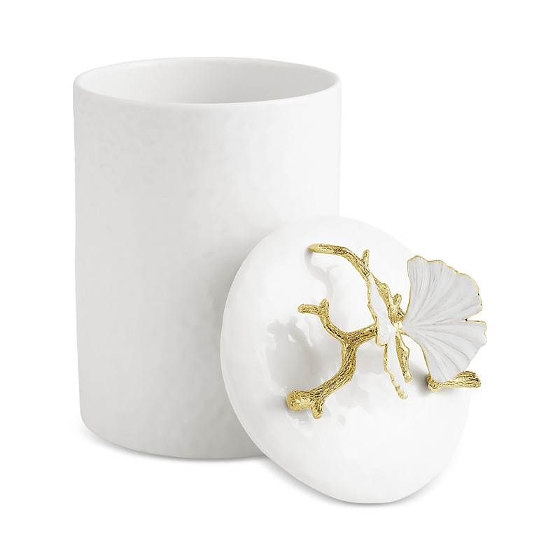 Michael Aram Butterfly Ginkgo Porcelain Canister, Small | Bloomingdale's (US)