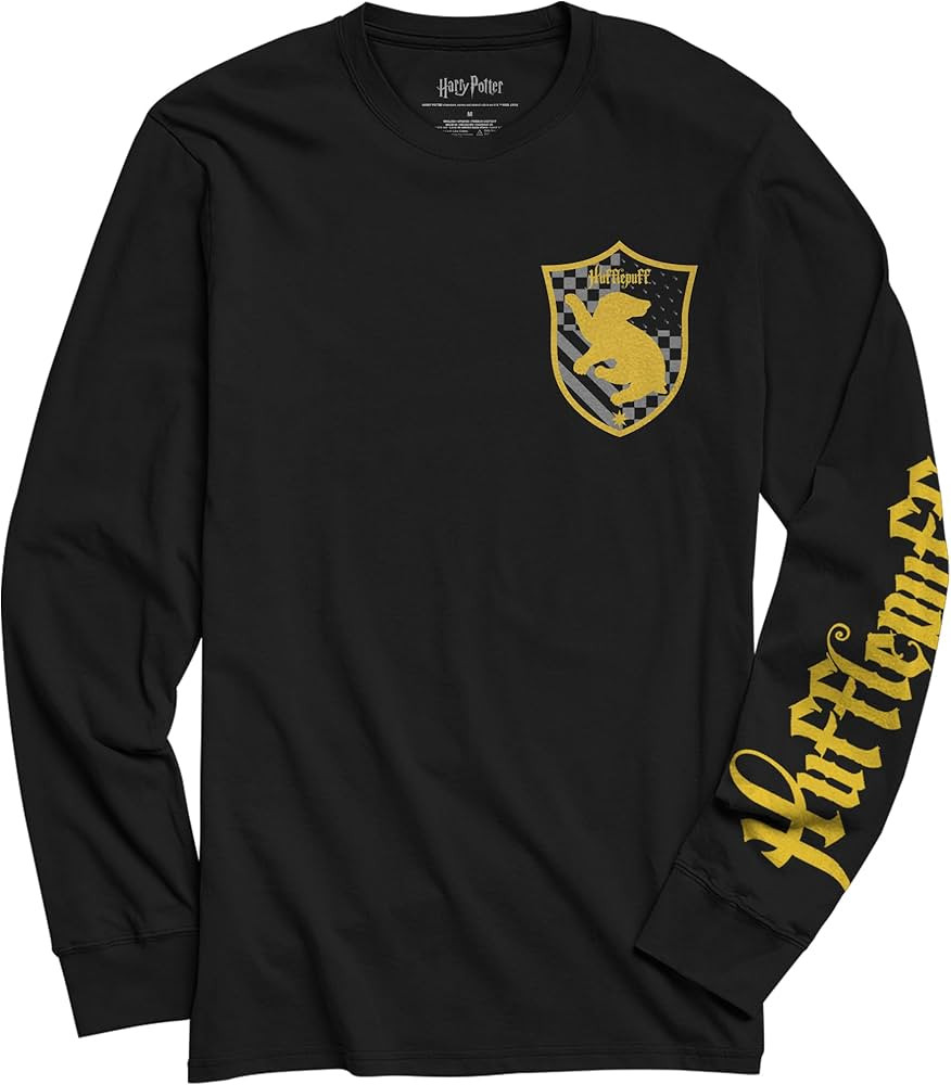 Harry Potter Gryffindor Slytherin Ravenclaw Hufflepuff House Long Sleeve Adult T-Shirt | Amazon (US)
