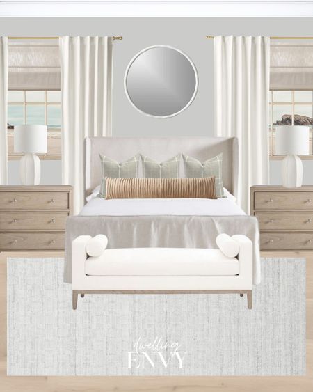 Calm coastal quiet luxury style bedroom design board

#LTKhome #LTKstyletip