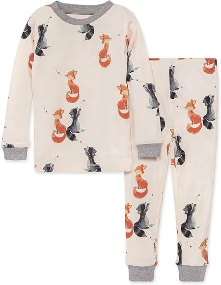 Burt's Bees Baby Baby Boys' Pajamas, Tee and Pant 2-Piece Pj Set, 100% Organic Cotton | Amazon (US)