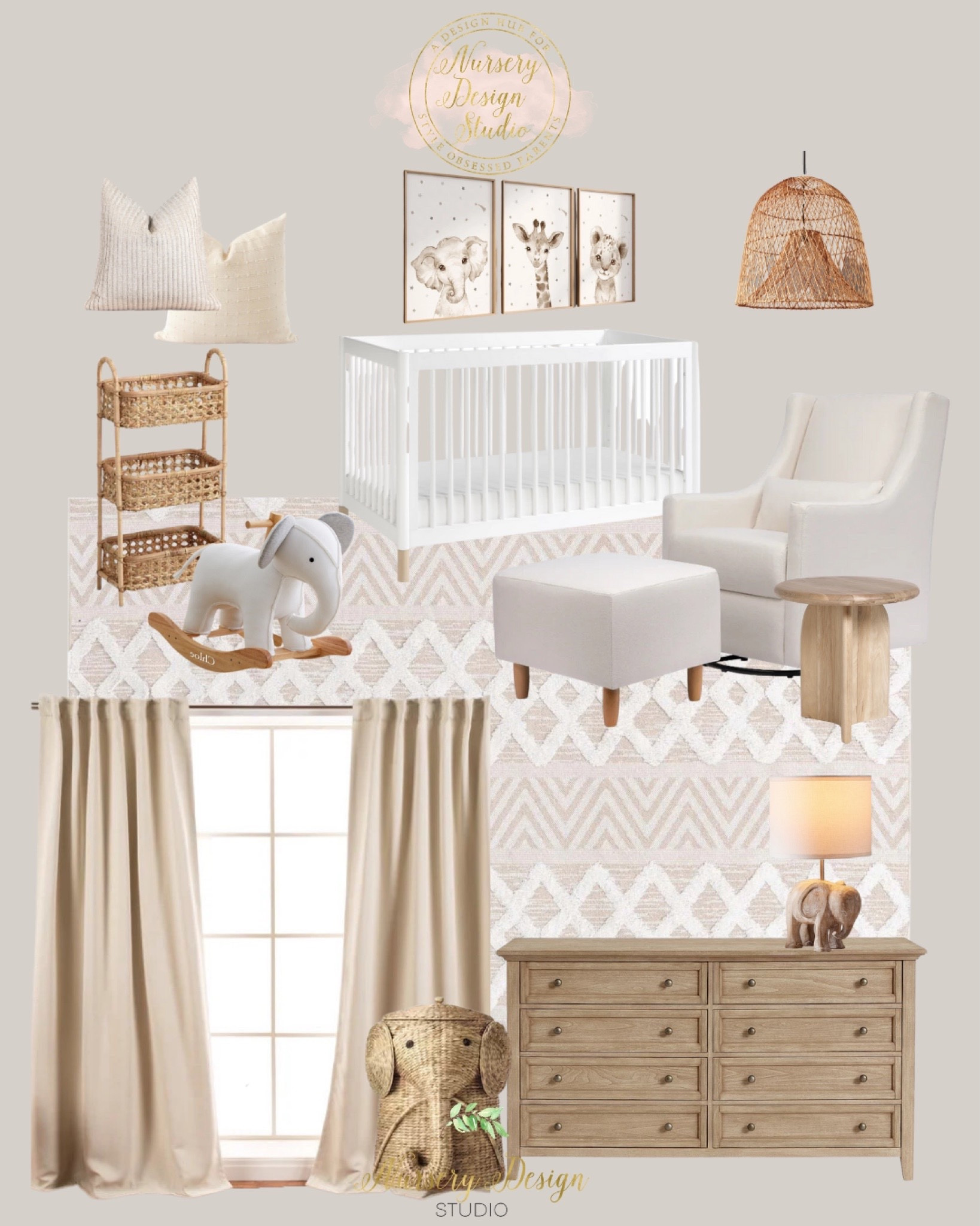 Neutral baby room, neutral decor, neutral rug, neutral curtains, hamper 

#LTKsalealert #LTKbaby #LTKhome