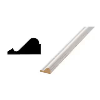 WM 163 - 11/16 in. x 1-3/8 in. Primed Finger-Jointed Base Cap Molding | The Home Depot