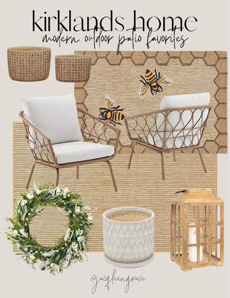 Kirklands home modern outdoor patio favorites. Budget friendly finds. Coastal California. California Casual. French Country Modern, Boho Glam, Parisian Chic, Amazon Decor, Amazon Home, Modern Home Favorites, Anthropologie Glam Chic. 

#LTKstyletip #LTKhome #LTKFind